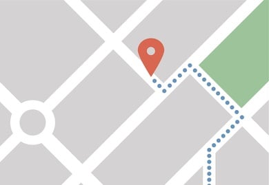 Google map with pin